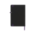 Блокнот Noir среднего размера, черный/пурпурный, черный/пурпурный, пу