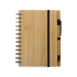 Блокнот Bamboo tree с ручкой (Р), бежевый, бамбук, бумага.
