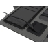 Органайзер с беспроводной зарядкой 5000 mAh Powernote, темно-серый, темно-серый, органайзер- полиуретан, полиэстер, обложка блокнота- картон с покрытием soft-touch