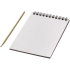 Цветной набор «Scratch»: блокнот, деревянная ручка, белый, натуральный, бумага