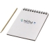 Цветной набор «Scratch»: блокнот, деревянная ручка, белый, натуральный, бумага