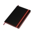 Подарочный набор Bruno Visconti Megapolis Soft: ежедневник А5 недат., ручка шарик., черный/красный, ежедневник- черный/красный, ручка- черный, ежедневник- искусственная кожа, ручка- металл с покрытием silk-touch