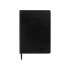 Блокнот А5 Fabrizio, 80 листов, цветной срез, черный, черный, искусственная кожа (пу)