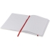 Блокнот Spectrum A5 с белой бумагой и цветной закладкой, белый/красный, белый/красный, пвх покрытый картоном