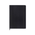 Блокнот в линейку формата А5, черный, черный, картон, покрытый бумагой под искусственную кожу