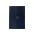 Бизнес-блокнот А5 с клапаном Fabrizio, 80 листов, темно-синий, темно-синий, искусственная кожа (пу)
