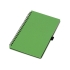 Блокнот А5 Toledo M, зеленый, зеленый, пластик, переработанная бумага, металл