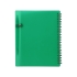 Блокнот Контакт с ручкой, зеленый, зеленый, бумага/полипропилен