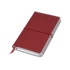 Подарочный набор Silver Sway с ручкой и блокнотом А5, красный, красный, серебристый, блокнот- искусственная кожа/металл, ручка- металл c покрытием soft-touch
