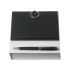 Подарочный набор Boucle Noir: ручка шариковая, блокнот А6. Nina Ricci, черный, золотистый, ручка- латунь/лак, блокнот- бумага