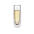 Бокал-флют для шампанского Brut с двойными стенками, 150мл, прозрачный, боросиликатное стекло
