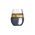 Тумблер для вина WINE KUZIE, серебристый, серебристый, нержавеющая сталь, стекло