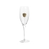 Набор бокалов для шампанского За Россию Chinelli в деревянной коробке, прозрачный/золотистый, стекло/латунь