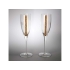 Бокалы для шампанского с кристаллами Swarovski Chinelli, прозрачный/золотистый, стекло/стразы Swarovski