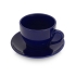 Чайная пара Гленрок, 220мл, темно-синий (Р), темно-синий, керамика