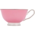 Чайная пара: чашка на 200 мл с блюдцем, розовый/белый/золотистый, фарфор