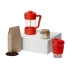 Подарочный набор с кофе, кружкой и френч-прессом Бодрое утро, красный, френч-пресс- прозрачный/красный, стеклянный стакан- прозрачный/красный, упаковка кофе- крафт, бумажный наполнитель- серый, френч-пресс- боросиликатное стекло/нержавеющая сталь/пластик, стеклянный стакан- боросиликатное стекло/силикон, упаковка кофе- картон, бумажный наполнитель- бумажная стружка шириной 4 мм
