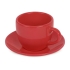 Чайная пара Melissa керамическая, красный, красный, керамика