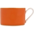 Чайная пара: чашка на 200 мл с блюдцем, оранжевый/белый/золотистый, фарфор