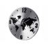 Часы настенные «Торрокс», серебристый/черный, серебристый/черный, металл