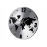 Часы настенные Торрокс, серебристый/черный (Р), серебристый/черный, металл