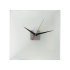 Часы настенные квадратные из стекла 28х28 см Nile, прозрачный/черный/красный, стекло