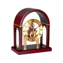 Часы «Триумфальная арка», золотистый/красное дерево