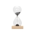 Песочные магнитные часы на деревянной подставке Infinity, прозрачный, натуральный, дерево, боросиликатное стекло, магнит