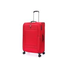 Чемодан TORBER Brosno, красный, нейлон 600D, 48 х 22 х 78 см, 85 л