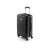 Чемодан 24 на роликах, черный