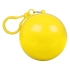 Дождевик в футляре с карабином, единый размер, прозрачный, желтый, пвх, пластик