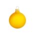 Стеклянный шар желтый матовый, заготовка шара 6 см, цвет 23, желтый матовый, стекло, металл