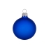 Стеклянный шар синий матовый, заготовка шара 6 см, цвет 62, синий матовый, стекло, металл