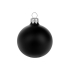 Стеклянный шар черный матовый, заготовка шара 6 см, цвет 83, черный, стекло, металл