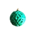 Новогоднее подвесное украшение из полистирола / 8x8x8см, зеленый, зеленый, полистирол