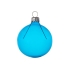 Стеклянный шар голубой полупрозрачный, заготовка шара 6 см, цвет 61, голубой полупрозрачный, стекло, металл
