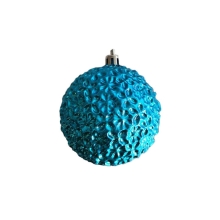 Новогоднее подвесное украшение из полистирола / 8x8x8см, синий