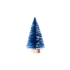 Новогоднее украшение Елочка Синяя из полипропилена на подставке из древесины сосны / 12x6x6см, синий, полипропилен, древесина сосны