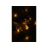 Елочная гирлянда с лампочками Новогодняя цветная + деревянная коробка с наполнителем-стружкой Ларь, разноцветный, березовая фанера