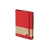 Ежедневник недатированный А5  Oxford, красный, красный, искусственная кожа с покрытием soft-touch