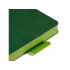 Ежедневник недатированный А5 Boston, зеленый, зеленый, искусственная кожа