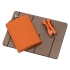 Подарочный набор Путешественник с флягой и мультитулом, оранжевый, оранжевый, черный, натуральный, фляжка- нержавеющая cталь с покрытием soft-touch, мультиинструмент- металл, ложемент- фанера