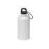 Бутылка для воды, металл, 400 мл, для сублимации, белый, белый/черный, алюминий