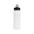 Бутылка спортивная Коста-Рика 600мл, белый, белый/черный/серебристый, нержавеющая cталь/пластик с покрытием soft-touch