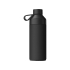 Бутылка для воды Big Ocean Bottle объемом 1000 мл с вакуумной изоляцией, черный, черный, переработанная нержавеющая cталь, 25% пластик pet, 50% переработанный pet пластик, 25% силиконовый пластик