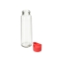 Стеклянная бутылка  Fial, 500 мл, красный, прозрачный/красный, силикатное стекло, полипропилен