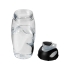 Бутылка спортивная Gobi, прозрачный, прозрачный/черный, пластик