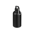 Матовая спортивная бутылка Hip S с карабином и объемом 400 мл, черный, черный, корпус- алюминий, крышка- пластик