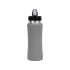 Бутылка спортивная Коста-Рика 600мл, серый, серый/серебристый, нержавеющая cталь/пластик с покрытием soft-touch