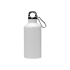 Бутылка для воды, металл, 400 мл, для сублимации, белый, белый/черный, алюминий